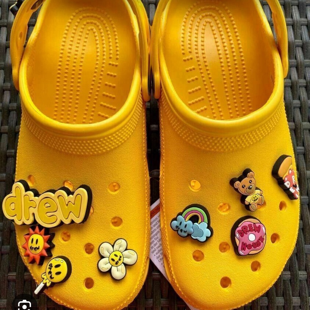 Drew yellow crocs